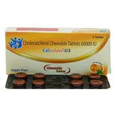 Calculate-D3 Sugar Free Orange &amp; Mint Chewable Tablet 8's, Pack of 8 TABLETS