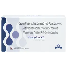 Buy Calcydon K2 Tablet | 19 Minutes Delivery | Apollo Pharmacy
