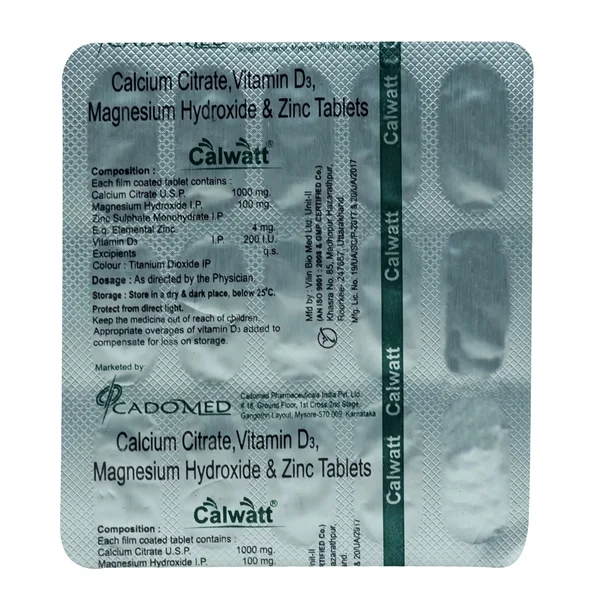 Calwatt Tablet 15's, Pack of 15 TabletS