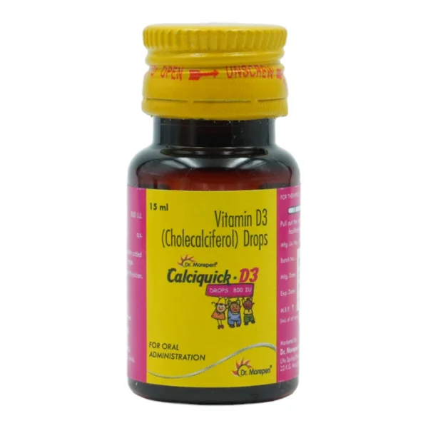 Calciquick-D3 800IU Oral Drop 15 ml