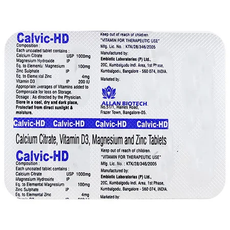 Calvic HD Tablet 10's