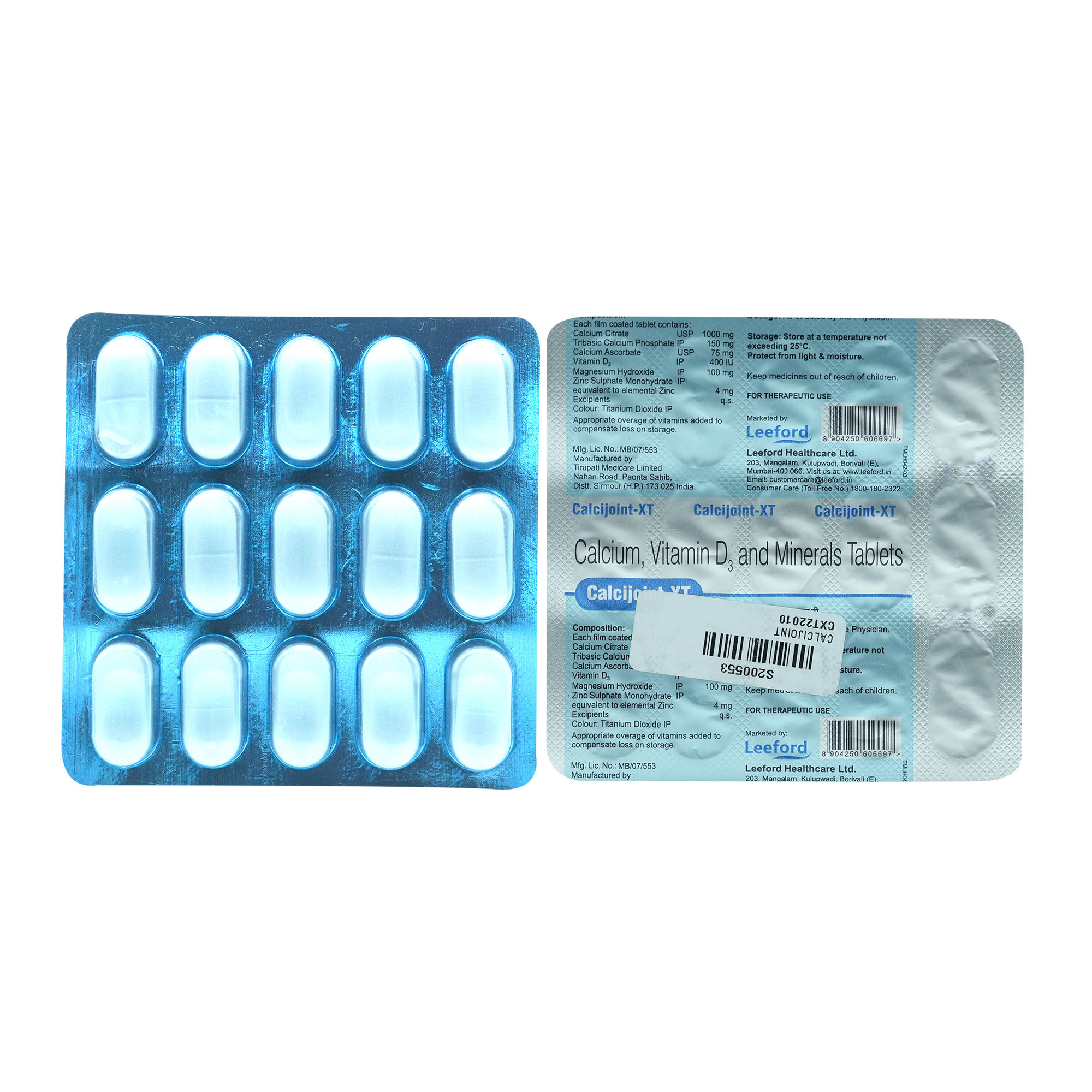 Buy Calcijoint-XT Tablet 15's Online