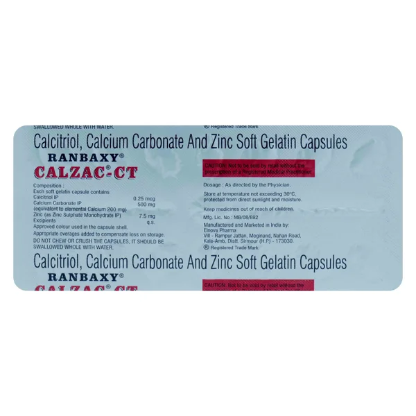 Calzac-CT Softgel Capsule 15's