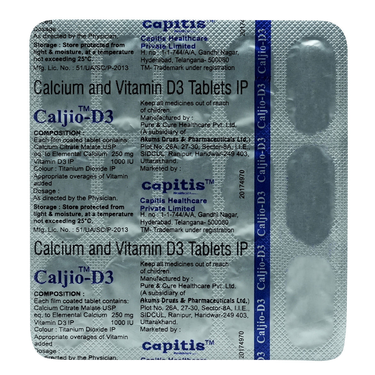 Buy Caljio-D3 Tablet 15's Online