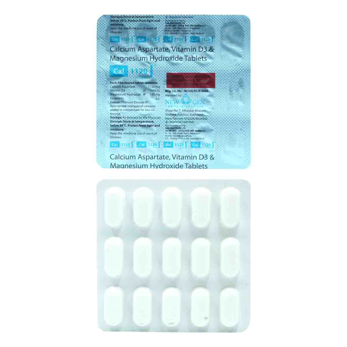 Buy Cal 1120 Tablet 15's Online