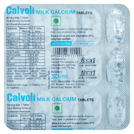 Calvoli Tablet 15's