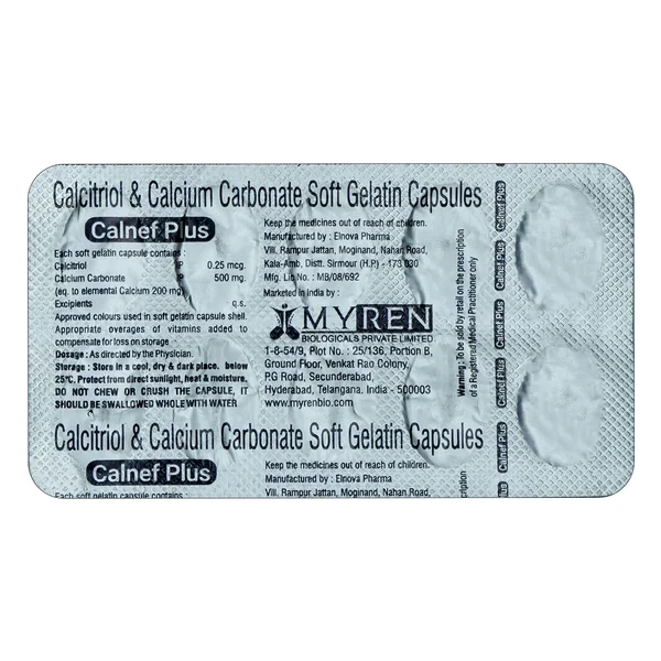 Calnef Plus Softgel Capsule 10's, Pack of 10 CapsuleS