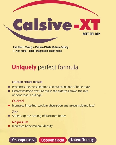 Calsive-XT Softgel Capsule 15's, Pack of 15 SoftgelsS