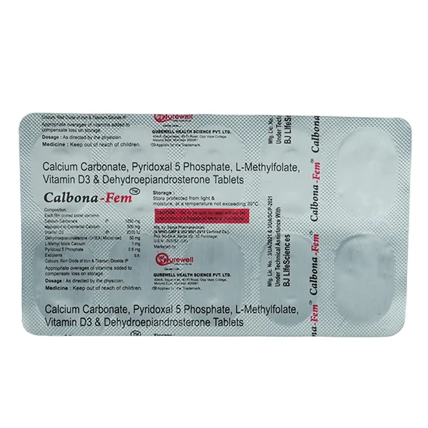 Calbona-Fem Tablet 10's, Pack of 10
