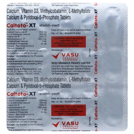 Caltoto-XT Tablet 15's