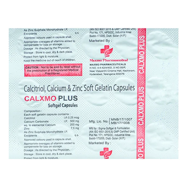 Calxmo Plus Softgel Capsule 15's