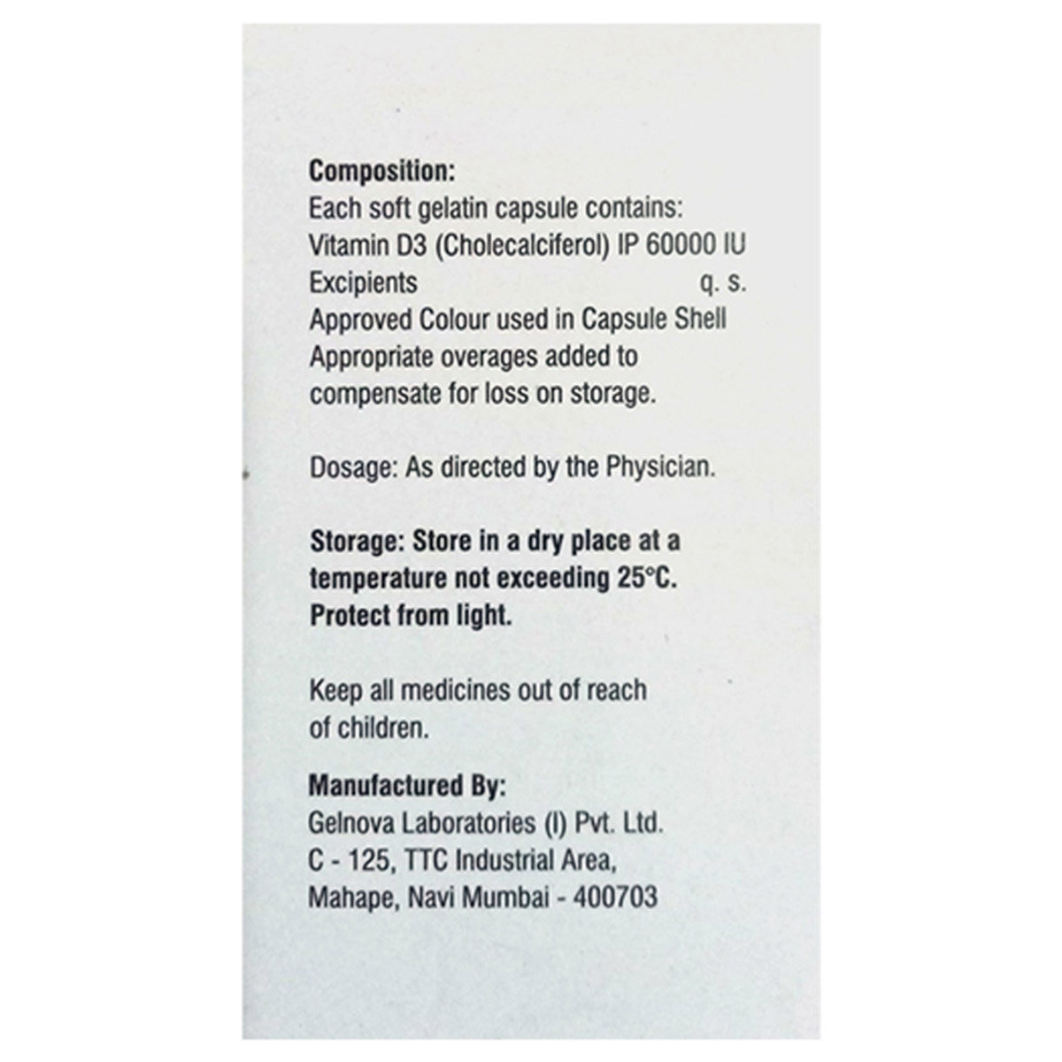 Calshine SG 60K Softgel Capsule 12's, Pack of 1 Softgels Calshine SG 60K Softgel Capsule 12's, Pack of 1 Softgels