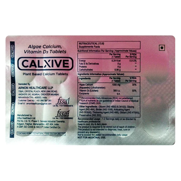 Calxive Tablet 10's, Pack of 10