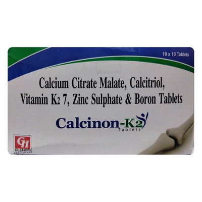 Calcinon-K2 Tablet 10's, Pack of 10 TABLETS