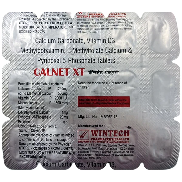 Calnet XT Tablet 15's