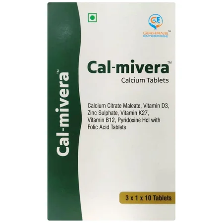 Cal-Mivera Calcium Tablet 10's