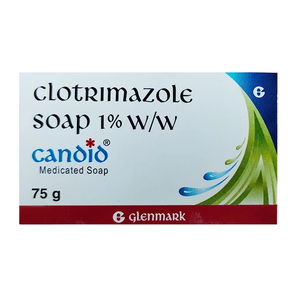 Candid Medicated Soap 75 gm | 1%W/W Clotrimazole Soap|For Fungal Infection, Skin Itching, Pack of 1