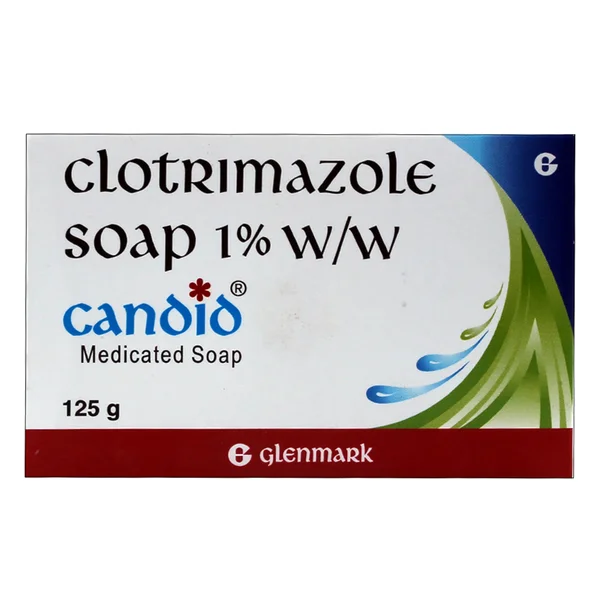 Candid Medicated Soap 125 gm | 1%W/W Clotrimazole Soap|For Fungal Infection, Skin Itching, Pack of 1 SOAP