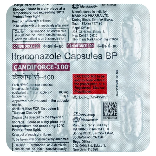 Candiforce-100 Capsule 10's, Pack of 10 CapsuleS