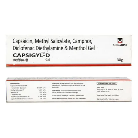 Capsigyl D Gel 30 gm