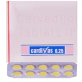 Cardivas 6.25 Tablet 10's, Pack of 10 TABLETS