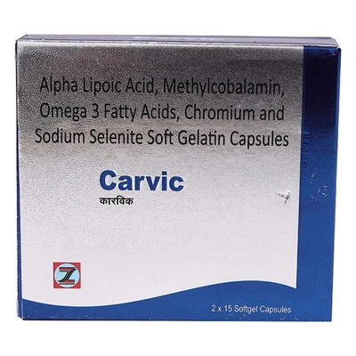 Carvic Soft Gelatin Capsule 15's, Pack of 15 CAPSULES