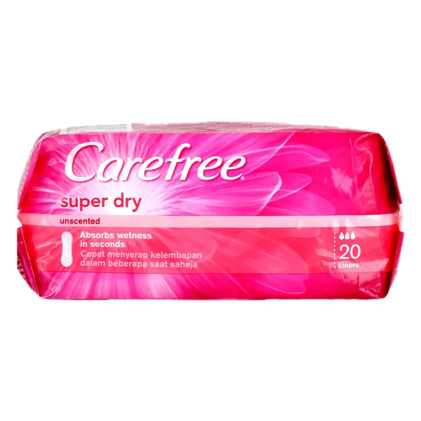 Carefree Super Dry Extra-Absorbent Liners, 20 Count, Pack of 1