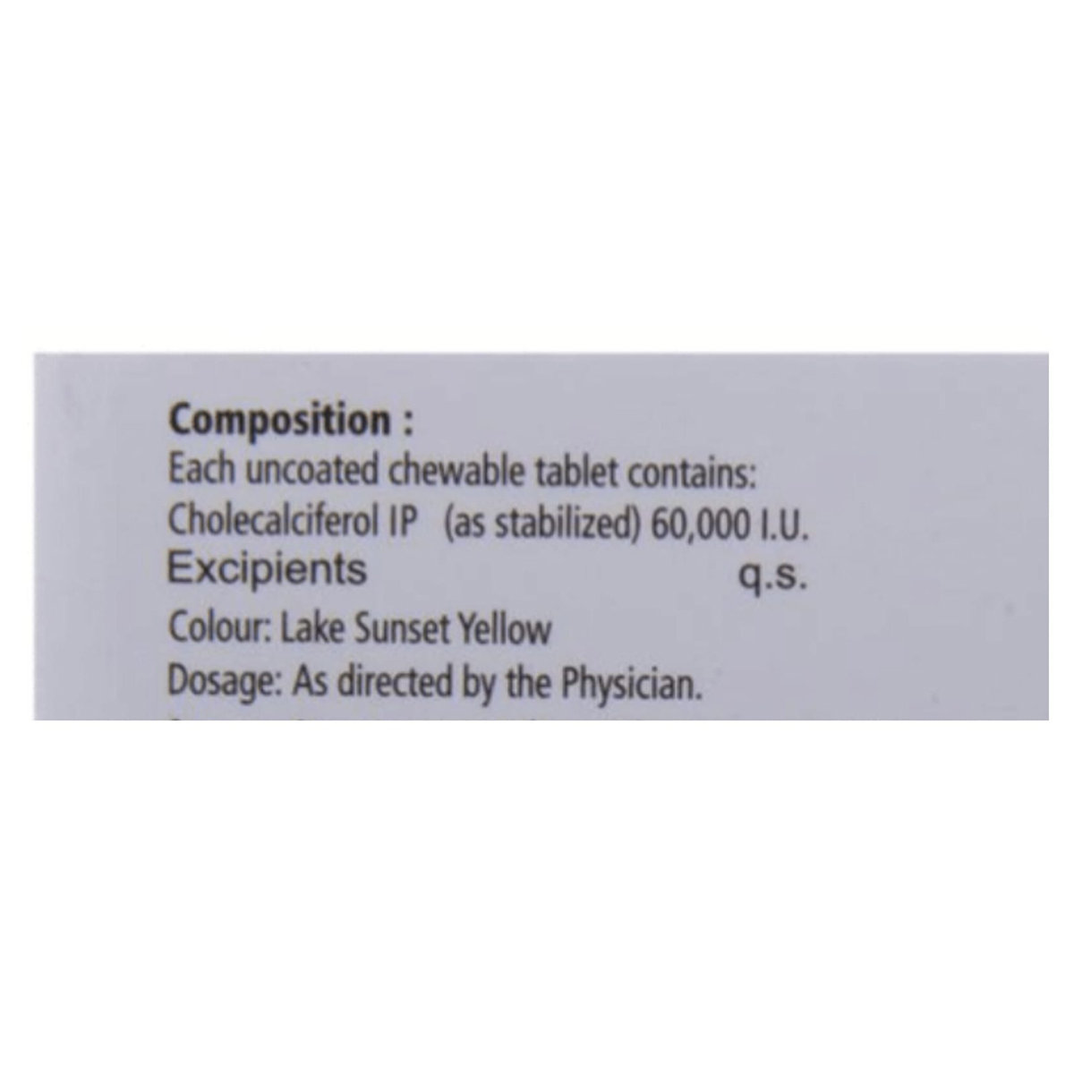 Carol 60K Tablet 7's, Pack of 7 Carol 60K Tablet 7's, Pack of 7