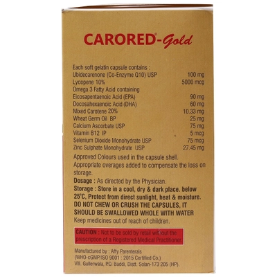 Carored Gold Capsule 10's, Pack of 10