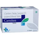 Carniten 500 Tablet 10's, Pack of 10 TABLETS