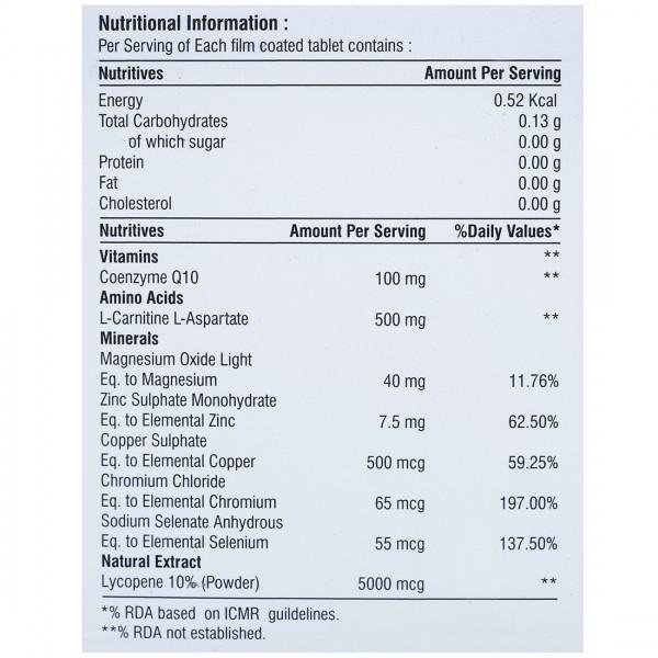 Carniten 500 Tablet 10's, Pack of 10 TABLETS Carniten 500 Tablet 10's, Pack of 10 TABLETS