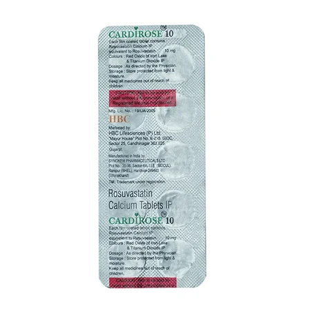 Cardirose 10 Tablet 10's