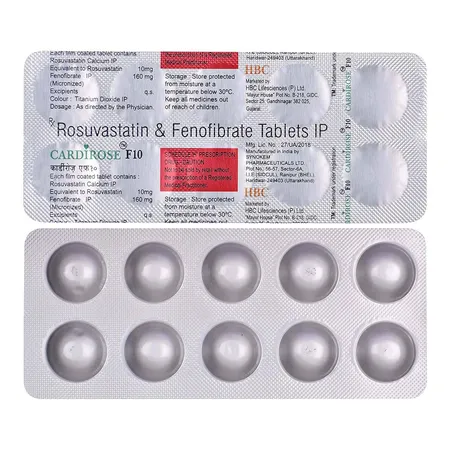 Cardirose F 10 Tablet 10's