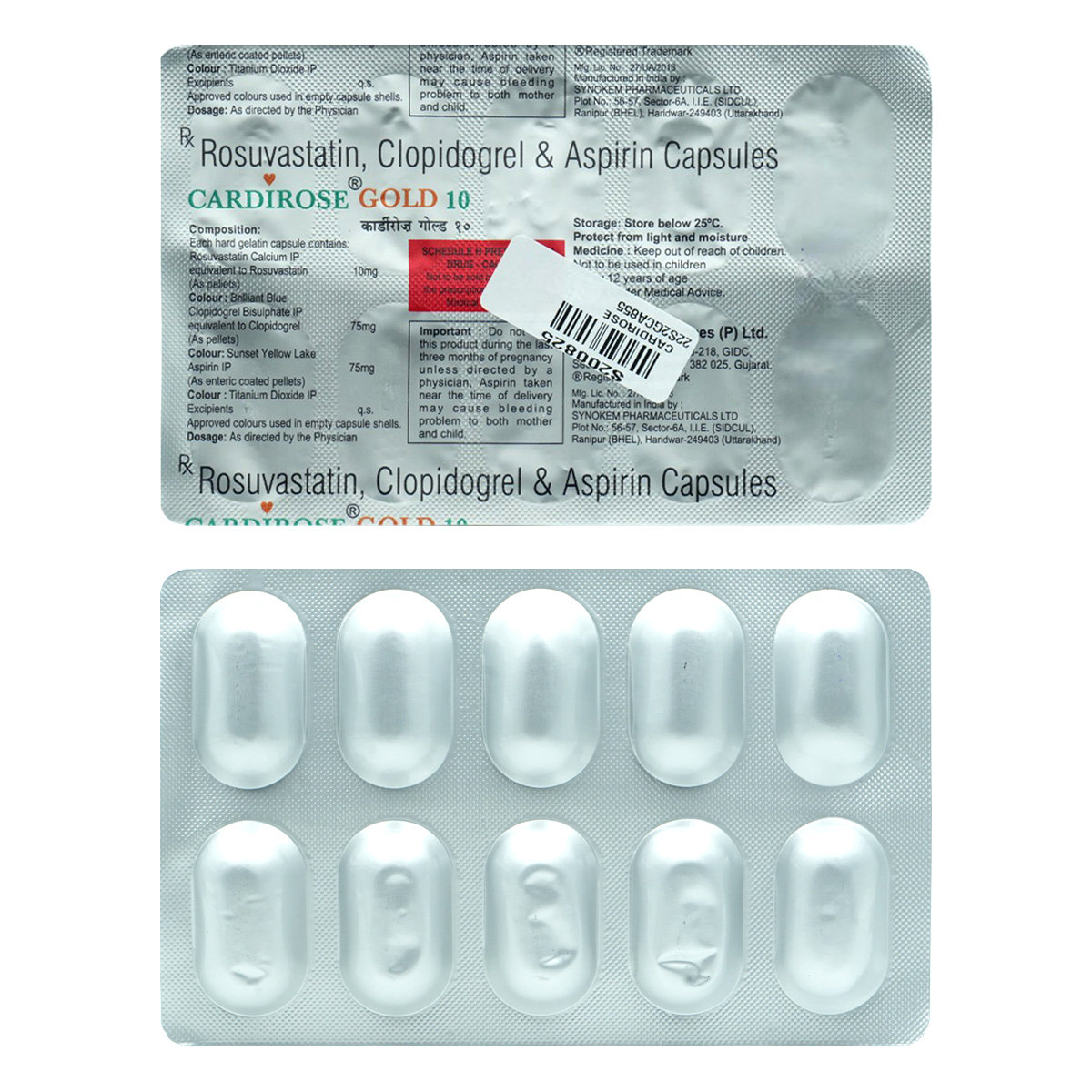 Cardirose Gold 10mg Capsule 10's, Pack of 10 Cardirose Gold 10mg Capsule 10's, Pack of 10