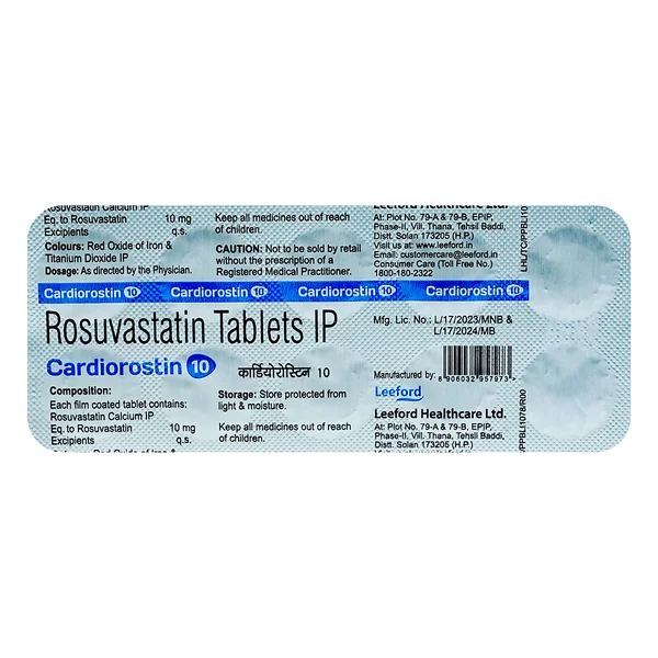 Cardiorostin 10 mg Tablet 10's