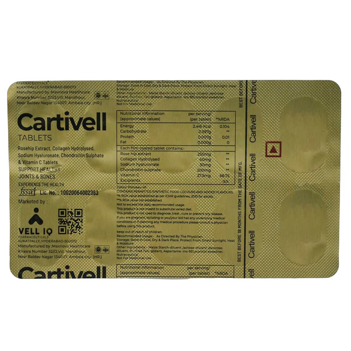 Cartivel Tablet 10's, Pack of 10 TabletS Cartivel Tablet 10's, Pack of 10 TabletS