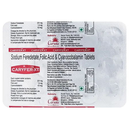 Caryfer-XT Tablet 15's