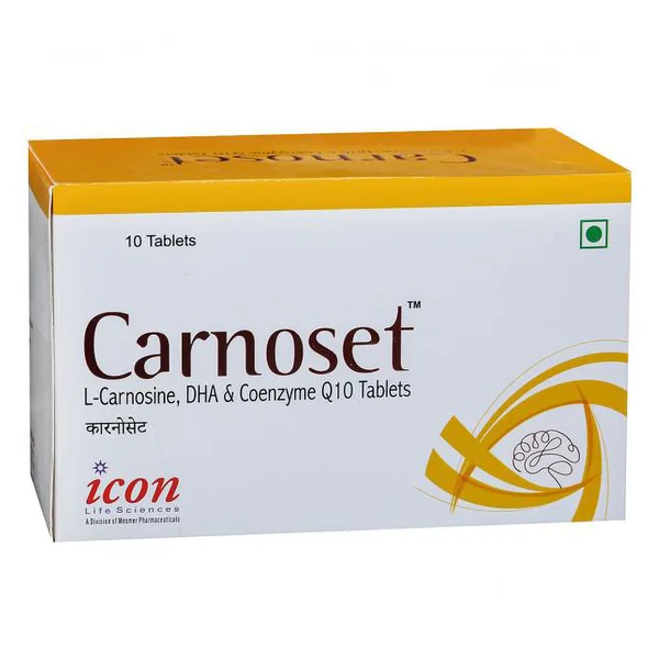 Carnoset Tablet 10's, Pack of 10 TabletS