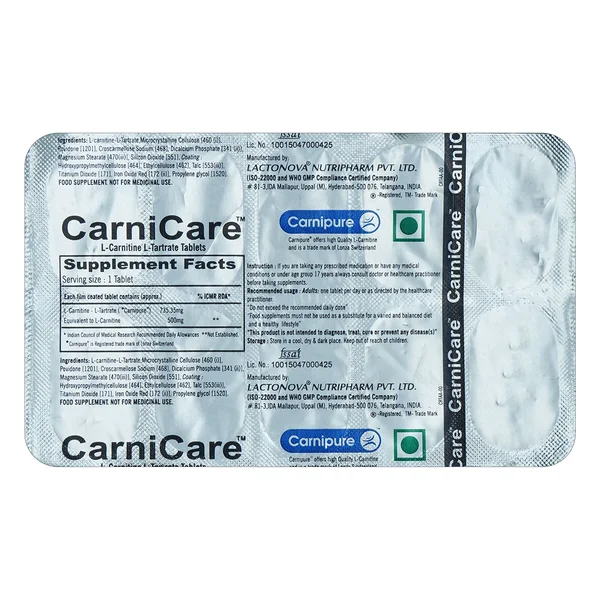 Carnicare Tablet 10's, Pack of 10 TABLETS