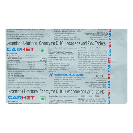 Carhet Tablet 10's