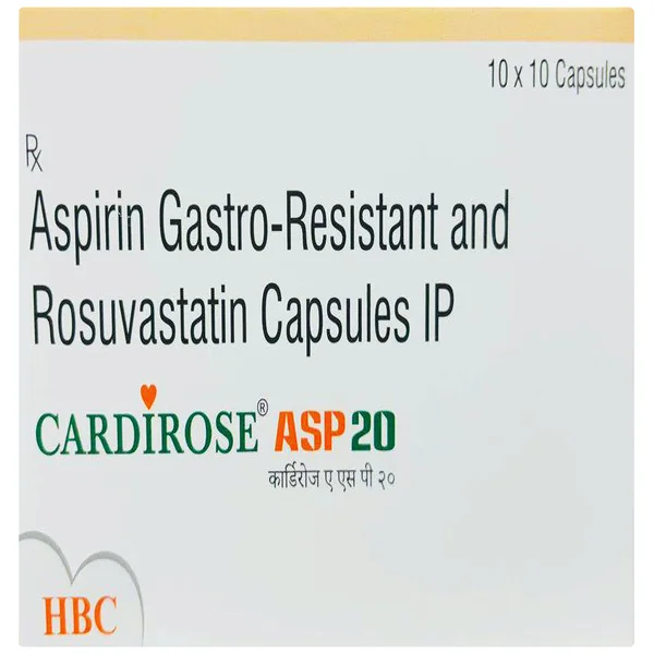 Cardirose ASP 20 Capsule 10's