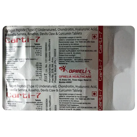 Carti-7 Tablet 10's