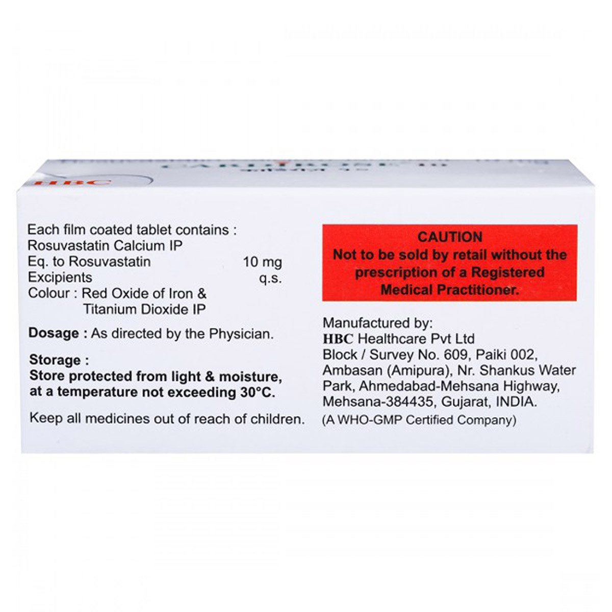 Cardirose 10 Tablet 15's, Pack of 15 TabletS Cardirose 10 Tablet 15's, Pack of 15 TabletS