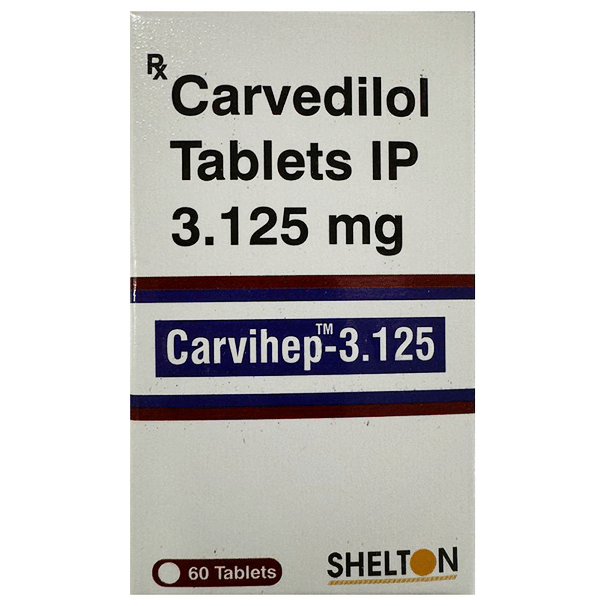 Carvihep-3.125 Tablet 60's, Pack of 1 TABLET Carvihep-3.125 Tablet 60's, Pack of 1 TABLET