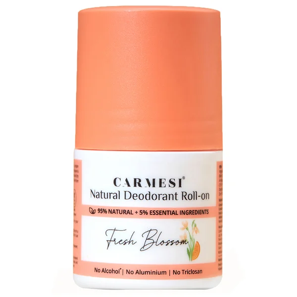 Carmesi Natural Deodorant Fresh Blossom Roll-On, 50 ml