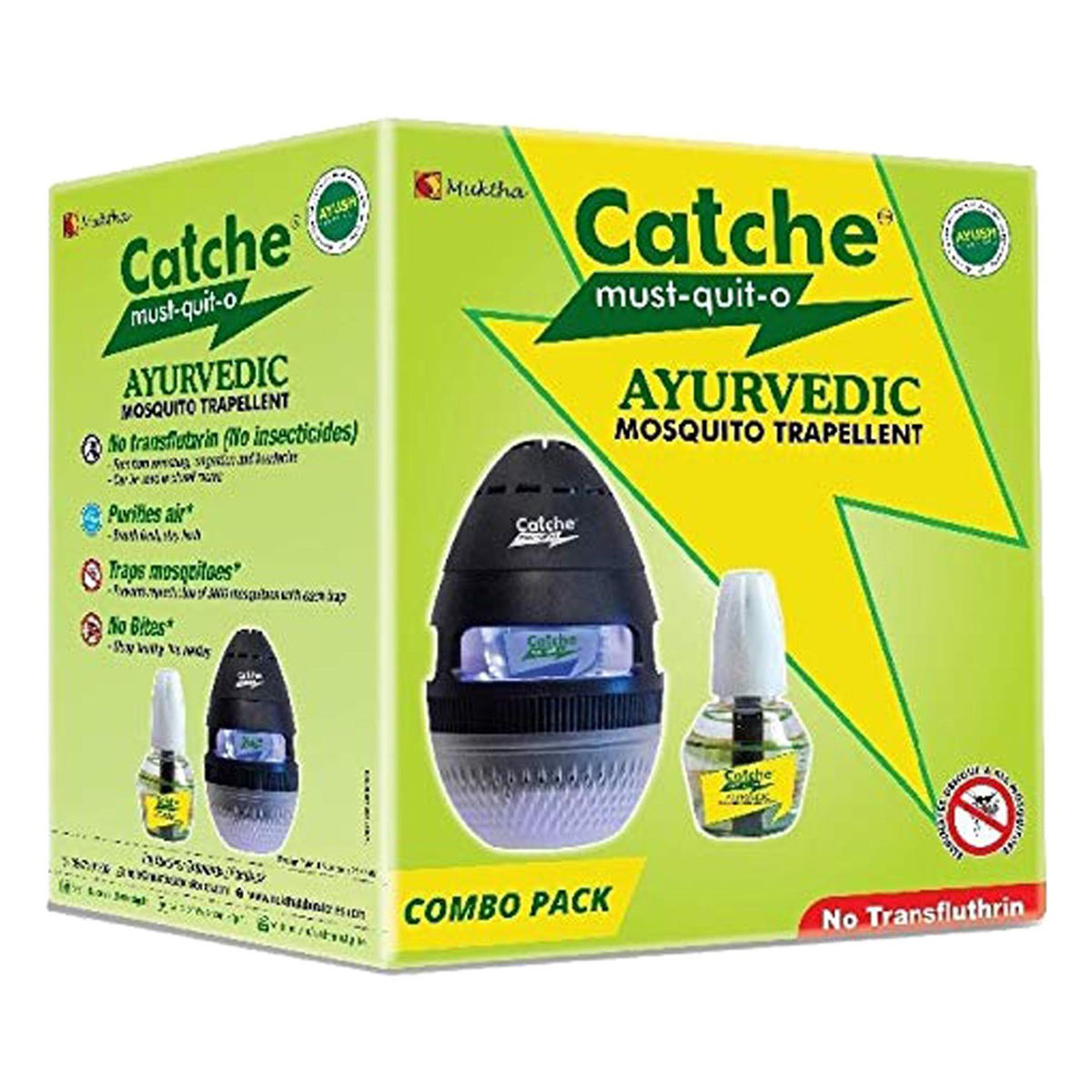 Buy Catche Must-Quit-O Repellent Machine + Refill, 1 Kit Online