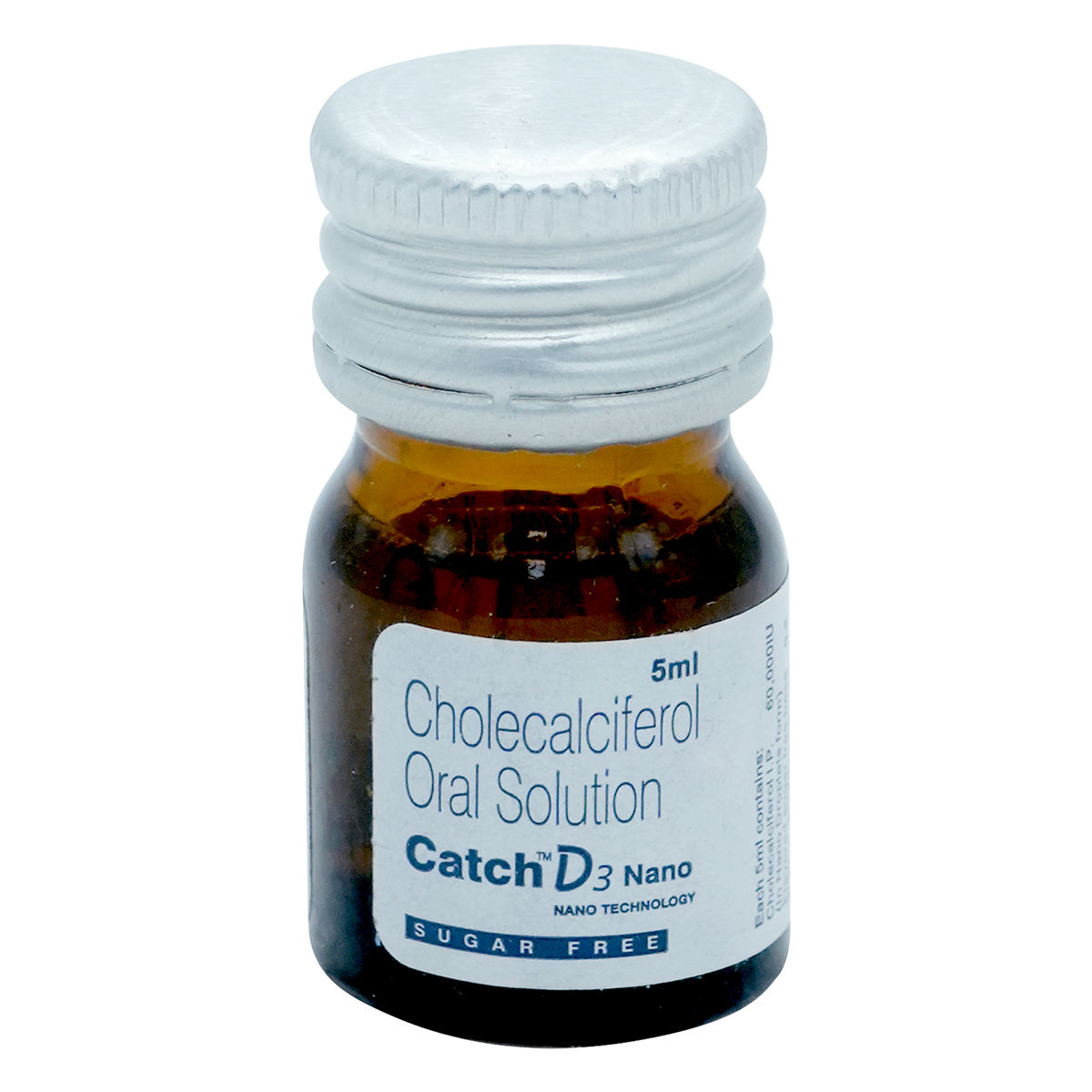 Buy Catch D3 Nano 60K Sugar Free Solution 5 ml online | Uses, Side ...