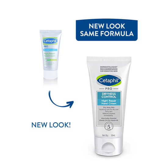 Cetaphil Pro Night Repair Hand Cream 50 ml | Shea Butter, Essential Vitamin E & Pro Vitamin B5 | Relieves & Control Dryness | For Dry, Itchy Skin, Pack of 1 Cetaphil Pro Night Repair Hand Cream 50 ml | Shea Butter, Essential Vitamin E & Pro Vitamin B5 | Relieves & Control Dryness | For Dry, Itchy Skin, Pack of 1