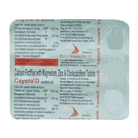 Cayota-D Tablet 15's