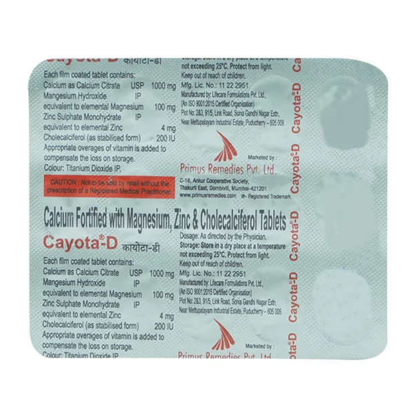 Cayota-D Tablet 15's